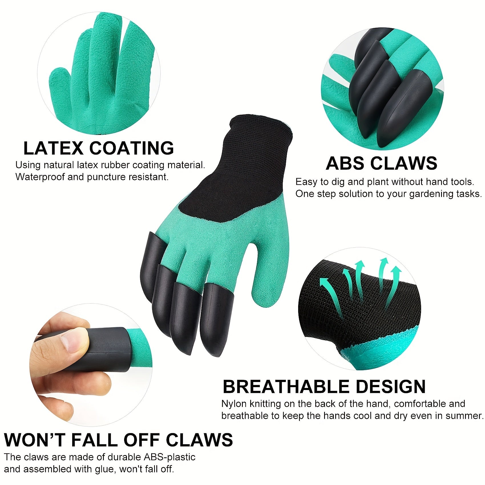 Waterproof Garden Gloves for Digging Planting Weeding