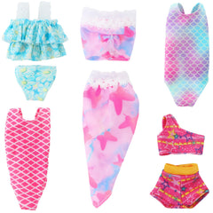 5pcs Doll Swimsuit Set for 11.5in Dolls Pool Beach Swimwear Accessories