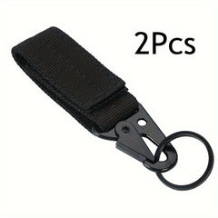2pcs Molle Hook Carabiner Outdoor Nylon Webbing Hanging Buckles