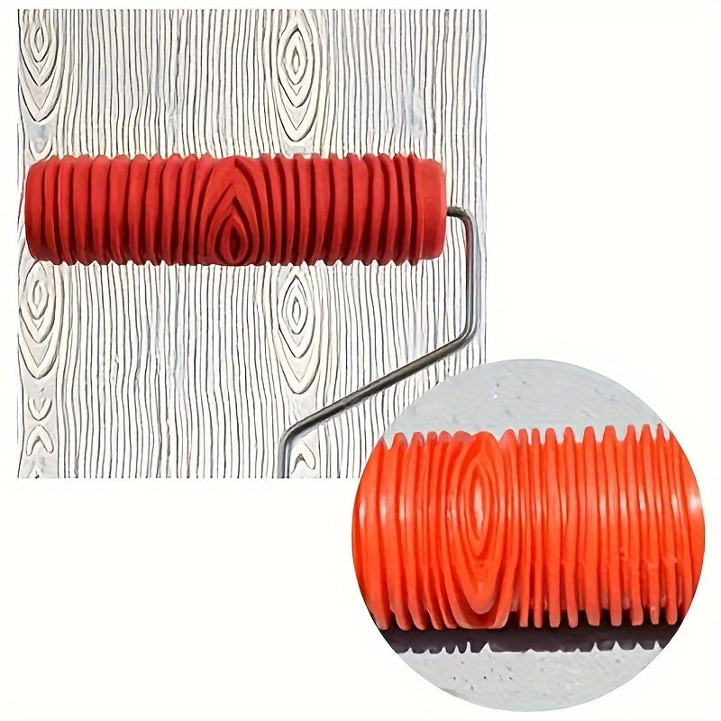 1pc Paint Roller Stamp Wall Decorative Cylinder Tools