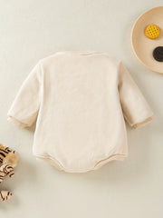 Newborn Infant Long Sleeves Rainbow Sweatshirt Romper