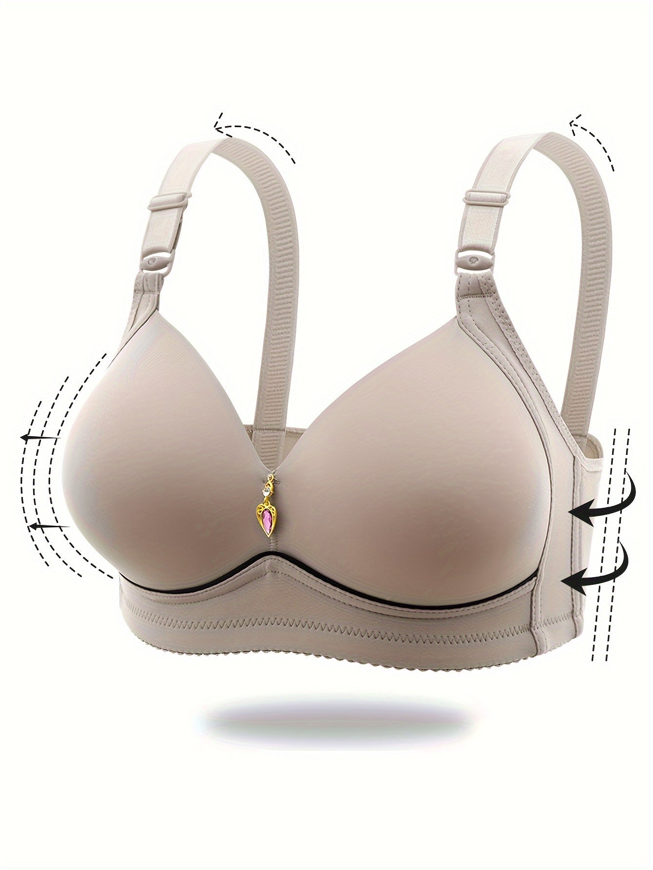 Comfy Push Up Bra for Women - Breathable Lingerie Underwear