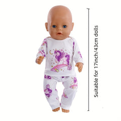 17inch Doll Clothing Unicorn Turtle Dinosaur Fashion Playhouse Toys