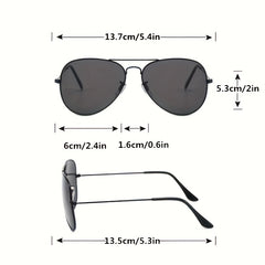 Metal Frame Aviator Sunglasses UV400 for Driving Travel