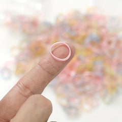 1000pcs Colorful Hair Ties Set with Storage Bag