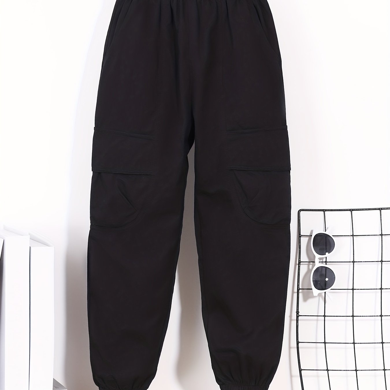 Boys Solid Cotton Active Pants Quick Drying Jogger Kids Clothing