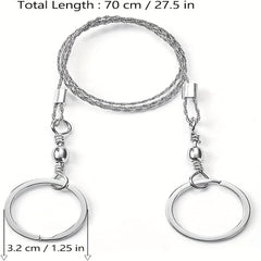 Portable Steel Wire Saw for Outdoor Camping Emergency Survival