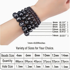 Cracked Crystal Beads Round Spacer Beads Jewelry Making DIY 15'' 4-10mm
