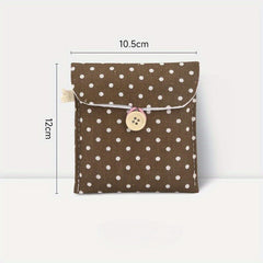 Girls Portable Sanitary Pad Bag Makeup Earphone Storage Coin Purse