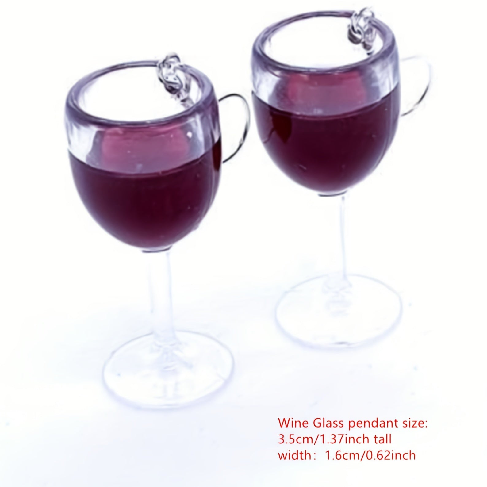 Mini Red Wine Cup Earrings for Girls
