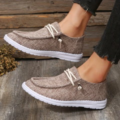 Women's Lightweight Slip On Canvas Shoes Low Round Toe Casual Sporty Shoes