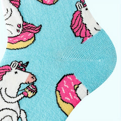 Unicorn Print Mid Tube Socks Women's Stockings