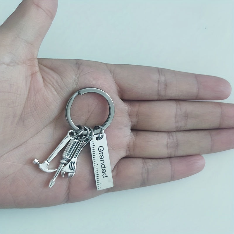 DAD Stainless Steel Keychain Wrench Screwdriver Accessories Gift