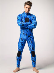 Men's Camo Neoprene Diving Suit 3mm Warm One Piece Wetsuit