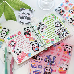Panda PET Frosted Sticker Soft Panda Shape Pattern 10 16 Cm Waterproof Sticker