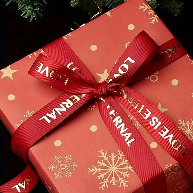 7pcs Christmas Wrapping Paper Flower Gift Bouquet Packaging