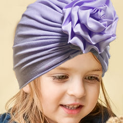 Cotton Baby Flower Scarf Hat for Daily Life