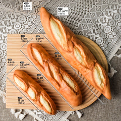 3pcs Realistic French Baguette Models for Baking and Photography