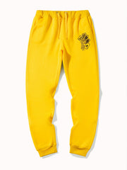 Skeleton Hand Poker Drawstring Joggers Men's Sweatpants