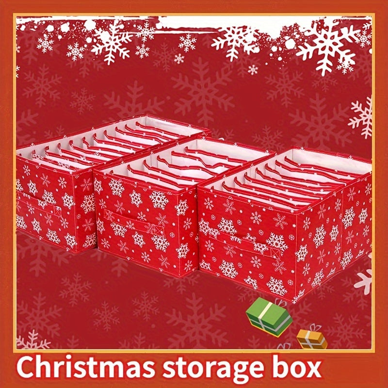 Christmas Storage Box Foldable Closet Storage Drawer Space Saving Storage Organ