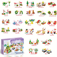 Advent Calendar Christmas Countdown Box 24 Mini Buildable Holiday Models Ages 6