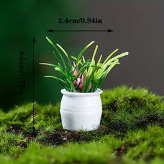 7pcs Mini Succulent Plants for DIY Doll House Fairy Garden Micro Landscaping