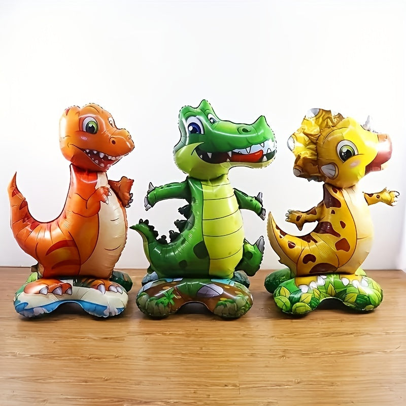 2pcs Standing Dinosaur Aluminum Balloon Birthday Party Decoration