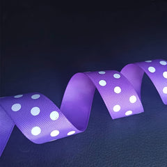 Polka Dot Printed Satin Ribbons 25mm 2 Yards Wedding Gift Wrapping Decoration