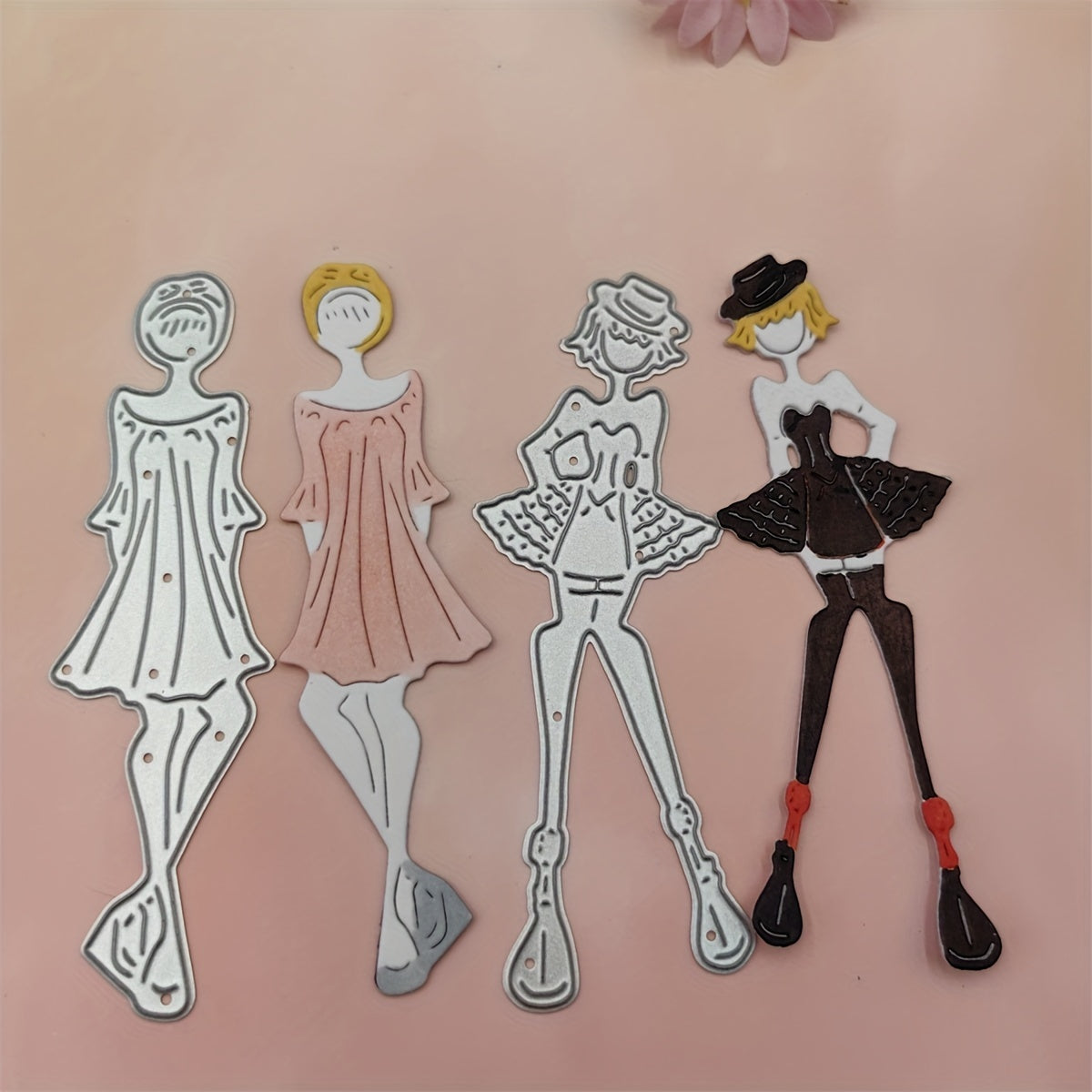 1pc Girls Cutting Mold Scrapbooking Cutting Stencil DIY Album Craft Decor