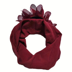 6pcs Kids Chiffon Flower Headscarf Nylon Headband