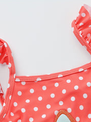 Girls Owl Embroidered One piece Swimsuit Kids Clothes