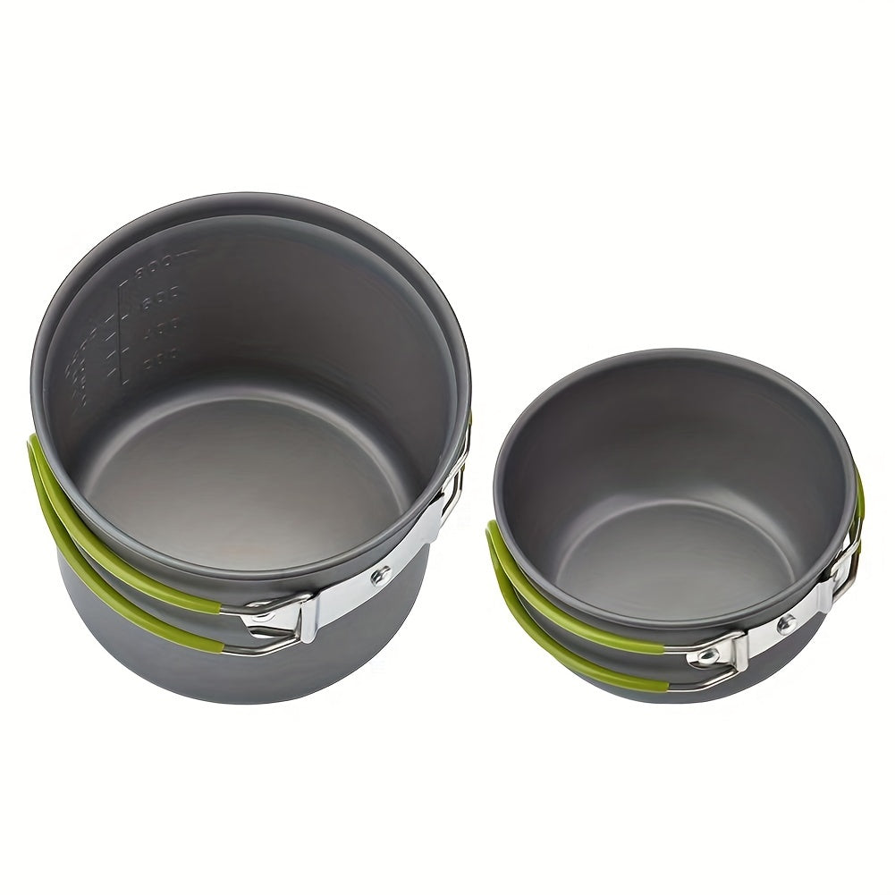Portable Outdoor Cooking Set Pot Cookware Utensils for Camping Picnic Hiking
