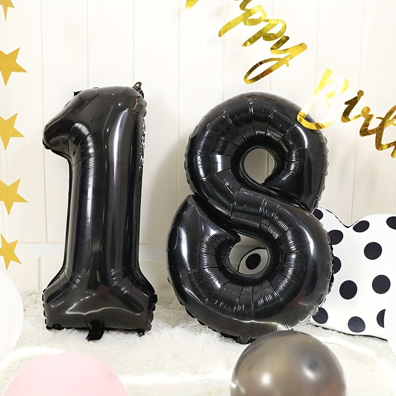 1pc 81 28 Cm Large Aluminum Foil Number Balloons