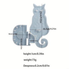 Cat Totem Wall Hanging Silicone Mold Halloween Wall Candle Holder