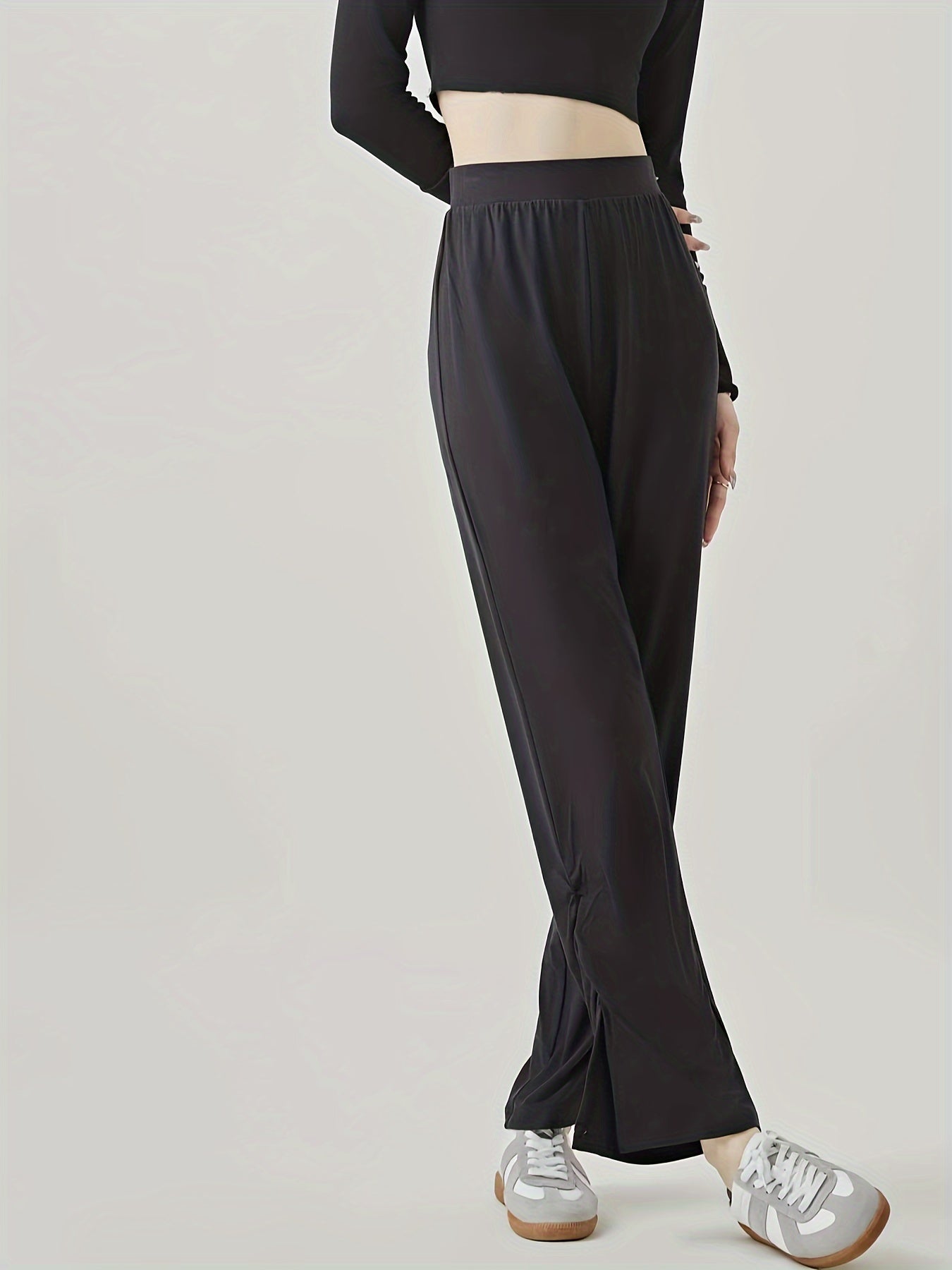 High Rise Flared Leg Yoga Trousers