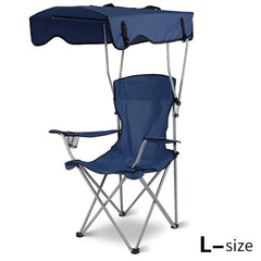 Portable Beach Chair with Shade - Outdoor Picnic and Fishing Gear