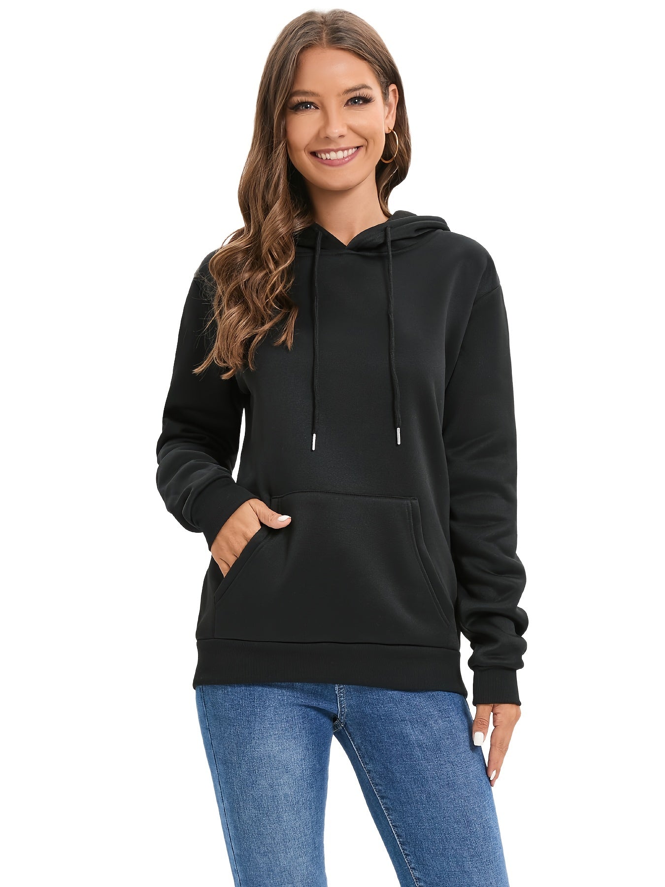 Drawstring Hoodie Long Sleeve Sweatshirt