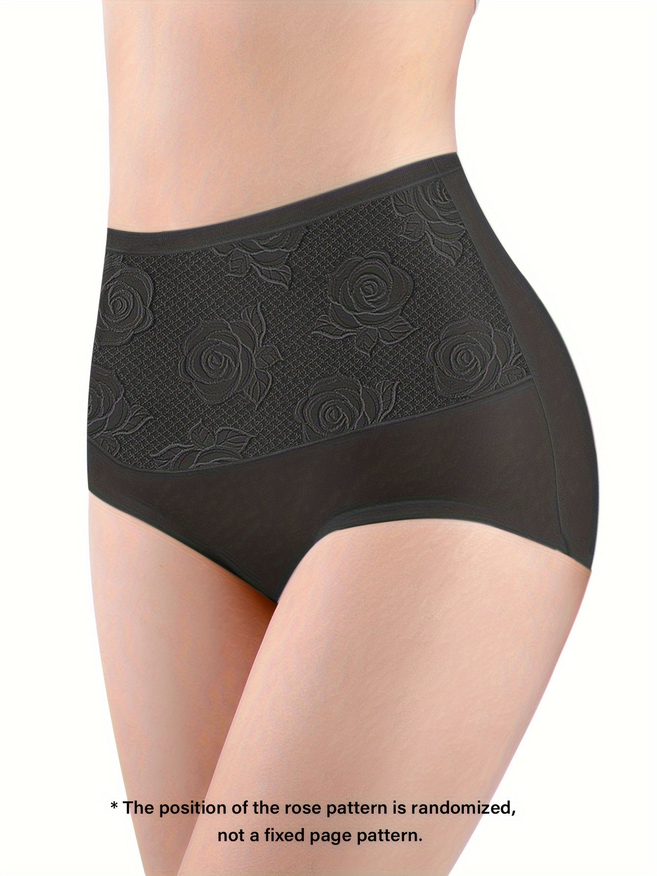 Floral Print Briefs Stretchy Intimates Panties