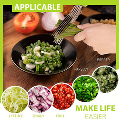 Multifunctional Stainless Steel Kitchen Scissors with 3 5 Layers Quick Shredder