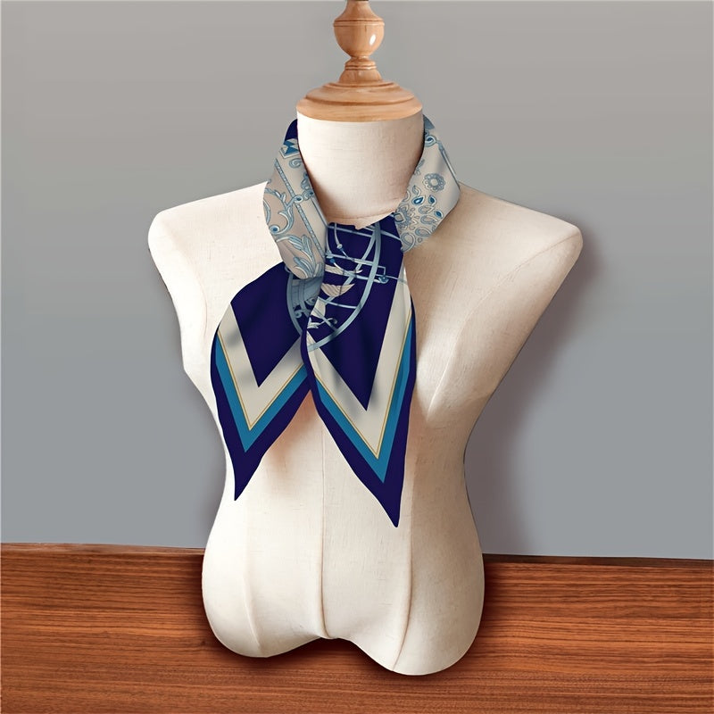 Women's Long Print Neckerchief Neck Wrap Bandana Scarf