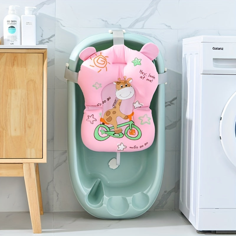 Baby Bath Seat with Non Slip Mat & Body Cushion
