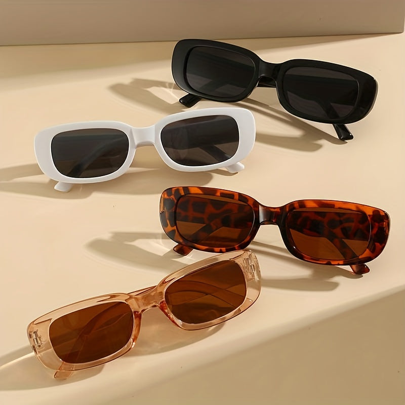 Rectangle Sunglasses UV400 Sun Shades for Vacation Beach Travel