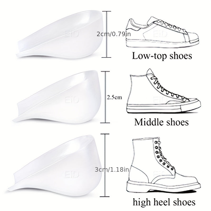 1pair Invisible Height Increase Insoles Soft Arch Support Insoles