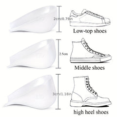 1pair Invisible Height Increase Insoles Soft Arch Support Insoles