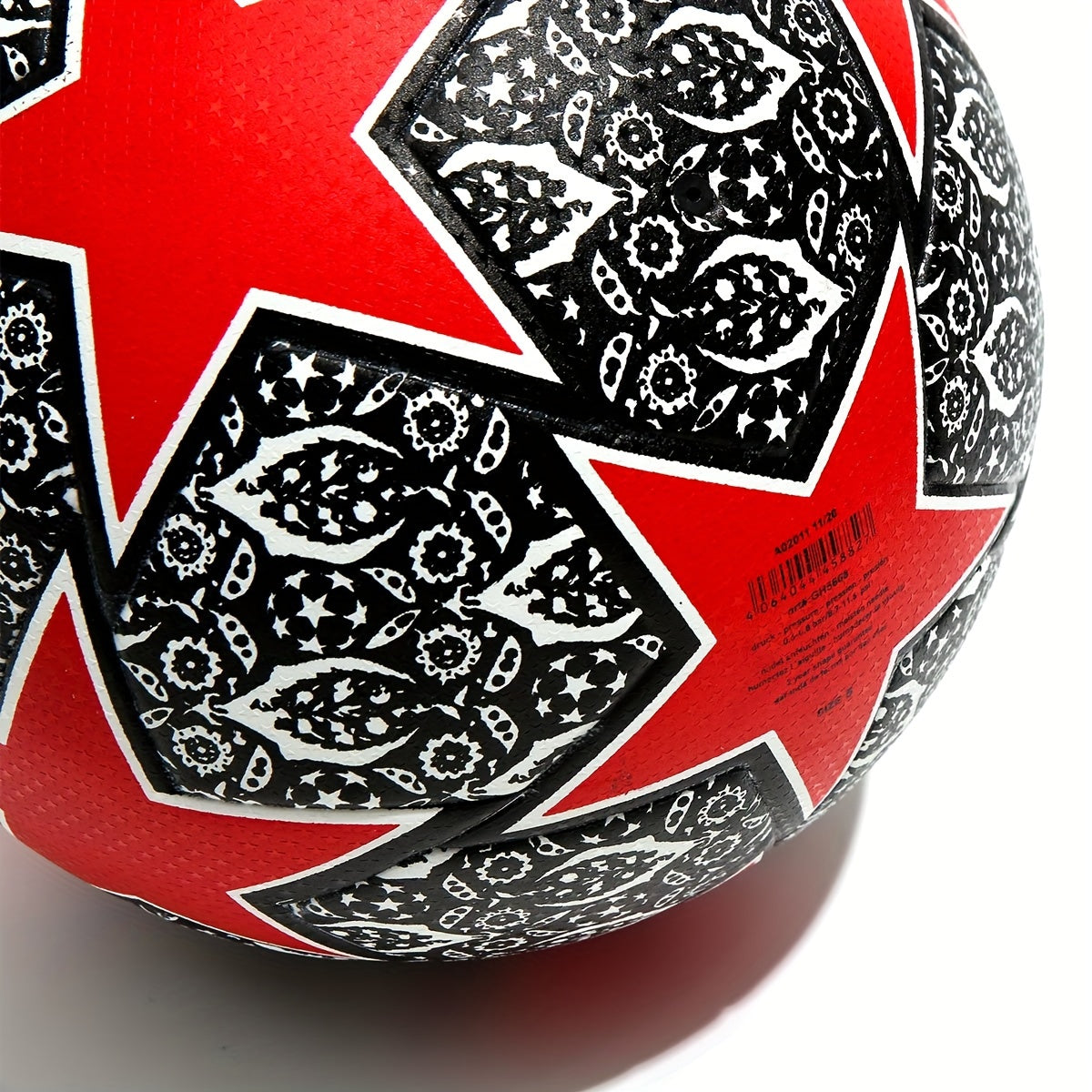 Size 5 Soccer Ball Training Competition Pu Leather Football With Needle