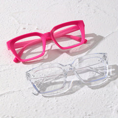 Clear Lens Glasses Square Eyewear Anti Light Eyeglasses
