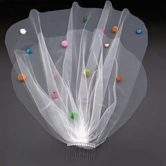 Rose Bridal Veil for Church Weddings