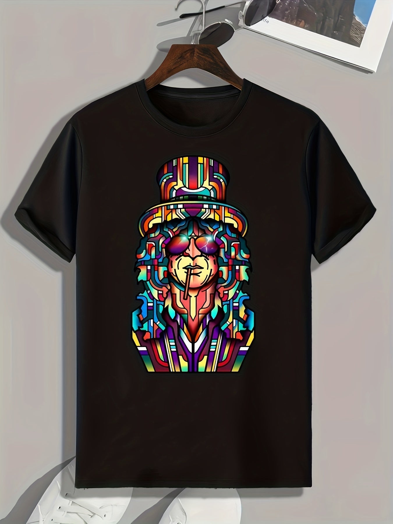 Cartoon Print Men's Graphic T Shirt Casual Comfy Tees For Summer