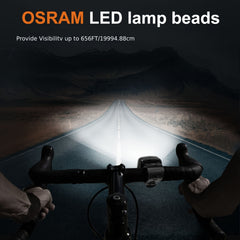 USB Rechargeable LED Bicycle Light Front Headlight for Safe Cycling