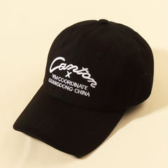 Alphabet Embroidery Baseball Cap Soft Top Sports Cap
